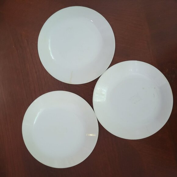 Vintage Corelle Spring Blossom Green saucer Plates Set Of 3 - Picture 5 of 5